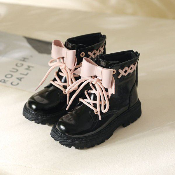 Girls' shoes Martin boots Spring and Autumn new pr...