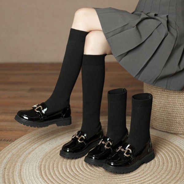 Girls' short boots, spring and autumn children's b...