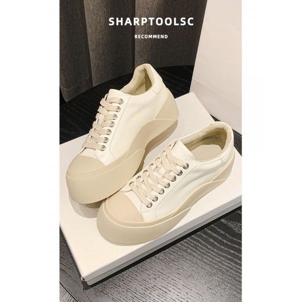 Spring Cookie Shoes, Casual Board Shoes, Women's Thick Sole, Heightened Cake Shoes, Single Shoes 