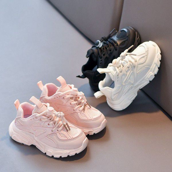Da Tong Sports Shoes for Girls Spring New Children Dad Shoes Fashion Brand Children's Shoes for Boys Little White Shoes Spring and Autumn 
