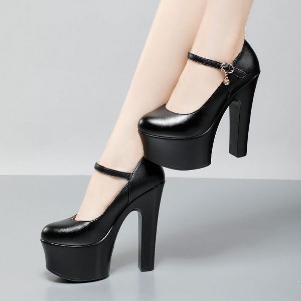 High heeled shoes, wedding thick heels, new runway shoes 