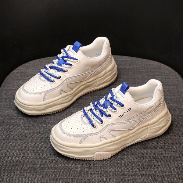 New Women's Shoes Thick Sole Versatile Matsuke Casual Popular White Board Shoes 
