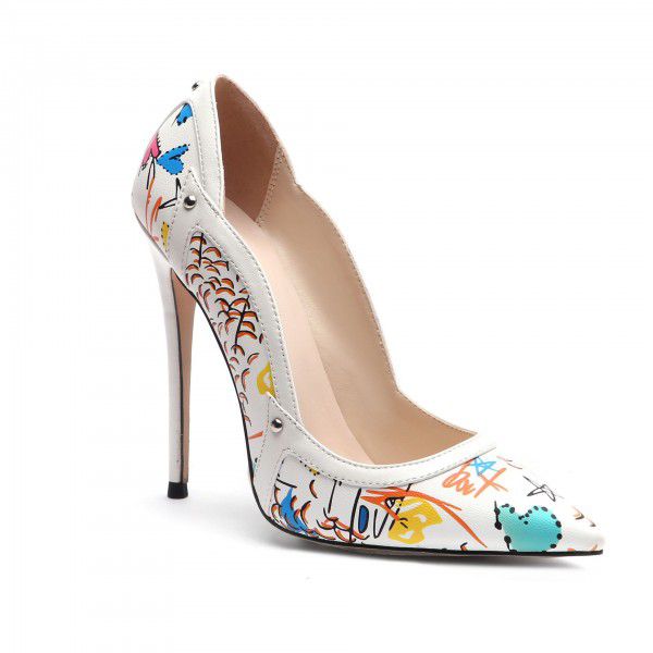 Steel pipe slim high heel splicing jump color fashionable single shoe 