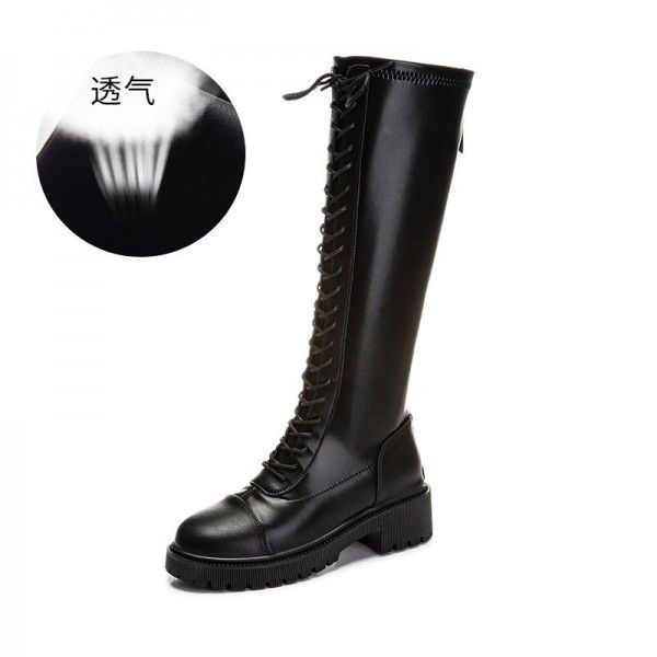 Genuine leather boots for women in winter, new style plush thick soled boots, casual thick heels, thin boots, versatile boots for children 