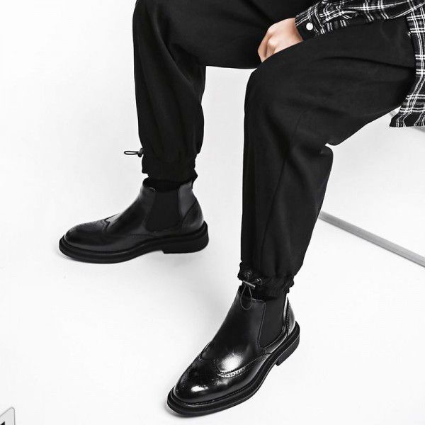 Men's Martin boots, spring and summer plush casual...