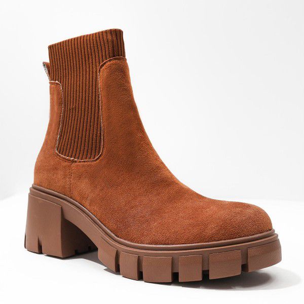 Autumn and Winter New Socks, Boots, Thick Heels, Thick Sole Martin Boots, Women's Large Ankle Boots, Women's 