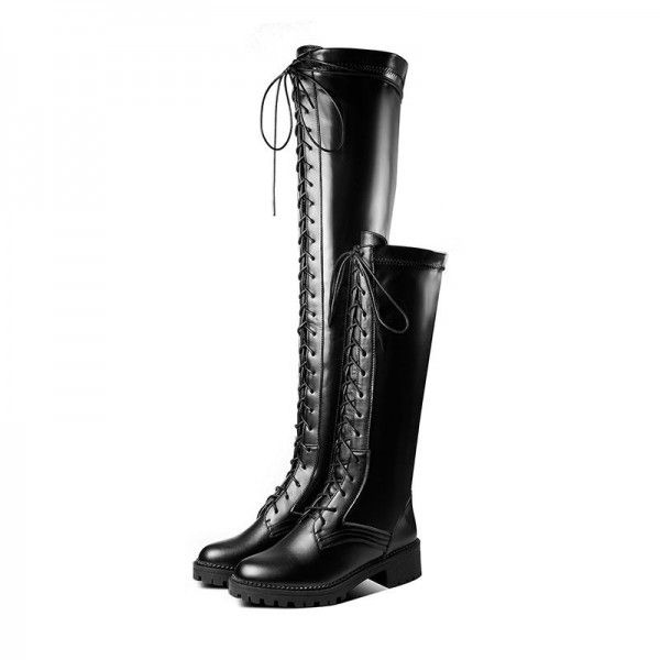 Autumn and Winter Women's Shoe Trend with Square Heels, Mid Heels, and Over Knee Heels 