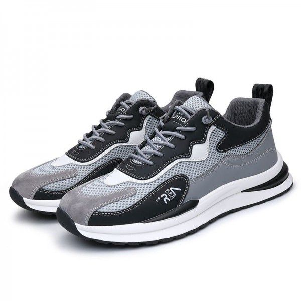 Men's Sports and Casual Shoes Youth Fashion Elastic Feet Shoes Soft Sole Lightweight and Breathable Student Shoes Versatile Fashion Shoes 