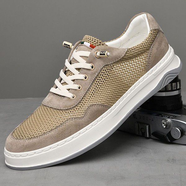 Shoes Men's Summer Mesh Shoes Breathable Hollow Mesh Shoes Quanzhou Sports Shoes Men's Fashion Casual Shoes 