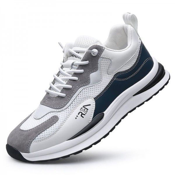 Men's Sports and Casual Shoes Youth Fashion Elastic Feet Shoes Soft Sole Lightweight and Breathable Student Shoes Versatile Fashion Shoes 