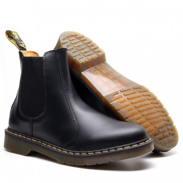 Women's genuine leather couple Martin boots Men's English short boots Men's casual large leather shoes 
