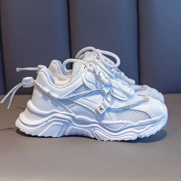 Da Tong Sports Shoes for Girls Spring New Children Dad Shoes Fashion Brand Children's Shoes for Boys Little White Shoes Spring and Autumn 