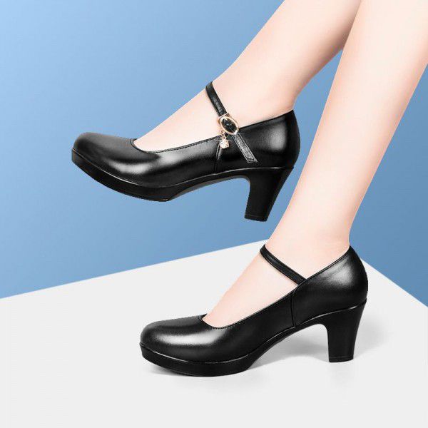 High heeled shoes, wedding thick heels, new runway shoes 
