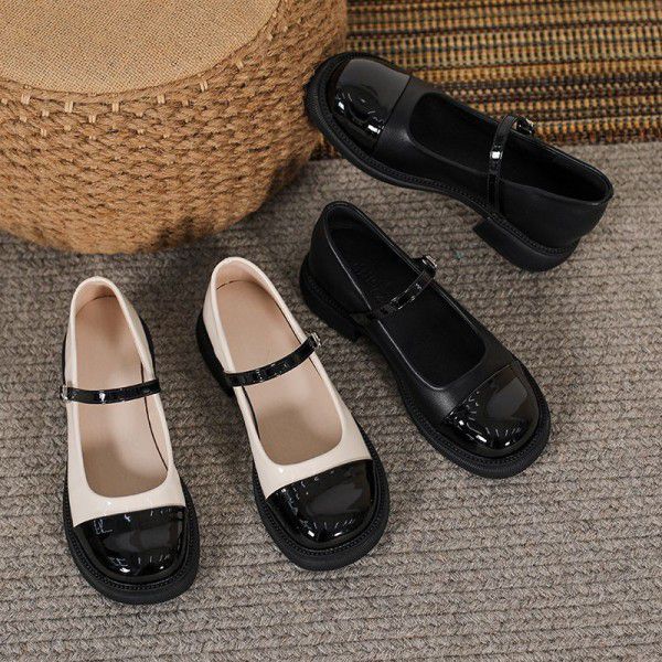Mary Jane Little Leather Shoes Women's Spring Frag...