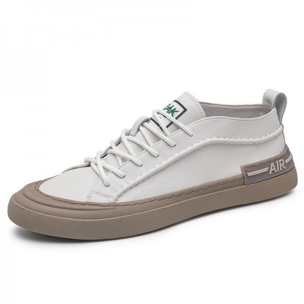 Spring New Trend Korean Low Top Board Shoes Casual Leather Shoes Little White Shoes for Men 