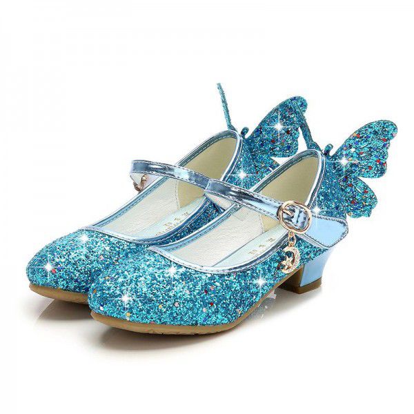 Girls' High Heel Princess Leather Shoes Spring and...