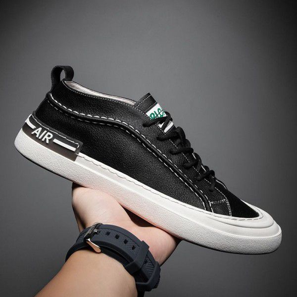 Spring New Trend Korean Low Top Board Shoes Casual Leather Shoes Little White Shoes for Men 