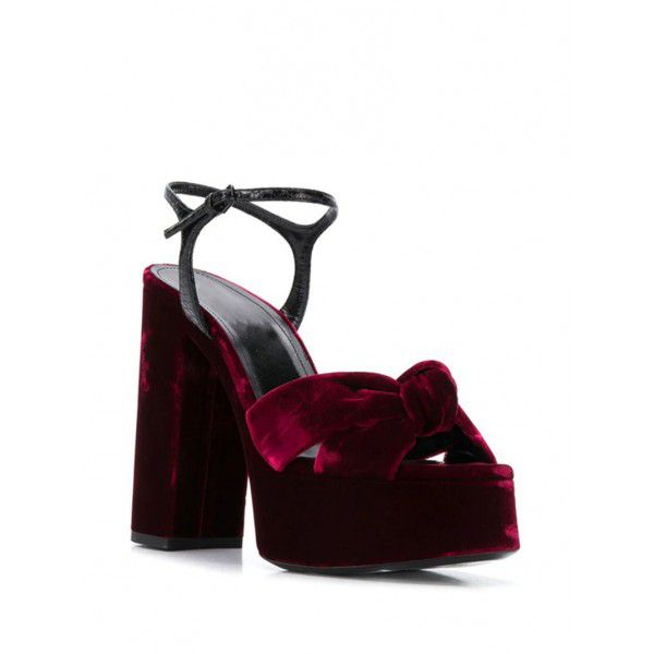 High heeled sandals with Roman straps and thick heel waterproof platform 