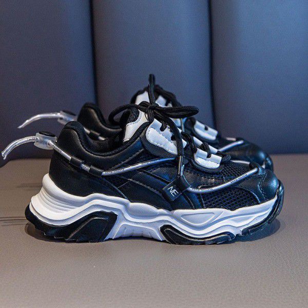 Da Tong Sports Shoes for Girls Spring New Children Dad Shoes Fashion Brand Children's Shoes for Boys Little White Shoes Spring and Autumn 