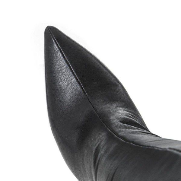 Pointed back zipper slim high heel slimming boots 