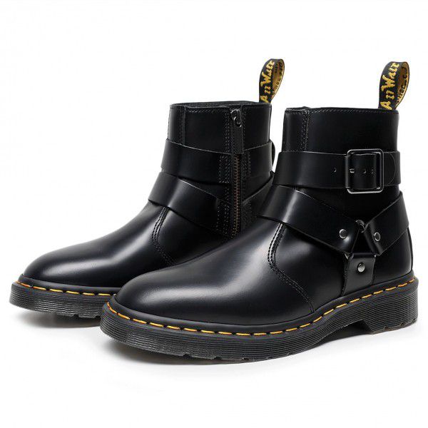 Zip closure Chelsea boot Martin boots Leather short boots for men and women casual small leather boots British boots 