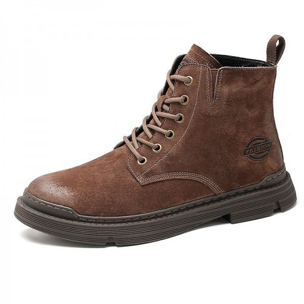 Autumn New Martin Boots Men's Boots Genuine Leather Short Boots Men's Martin Boots Popular Workwear Boots 