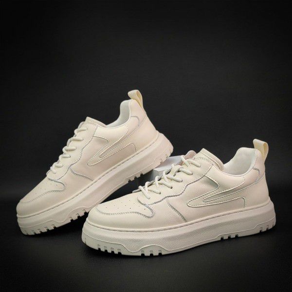 Men's genuine leather sports and leisure shoes, th...