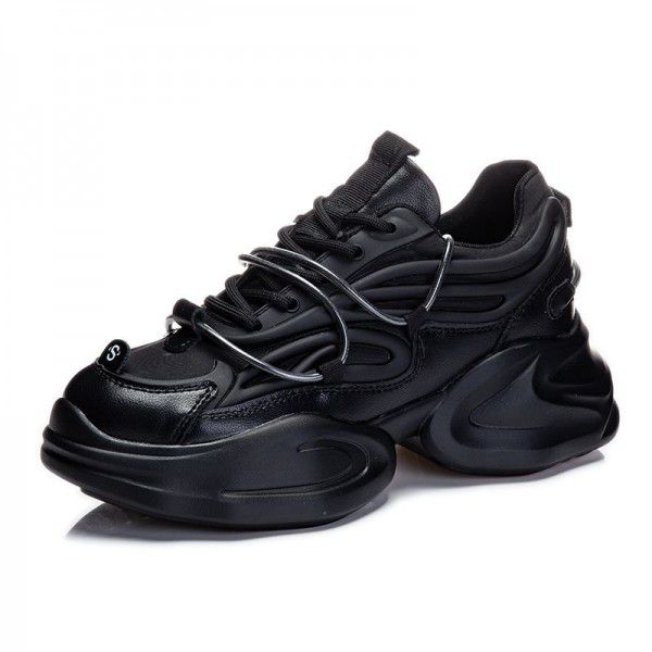Thick Sole Dad Shoes Women's New Student Versatile Little White Shoes Summer Breathable Running Casual Sports Shoes 