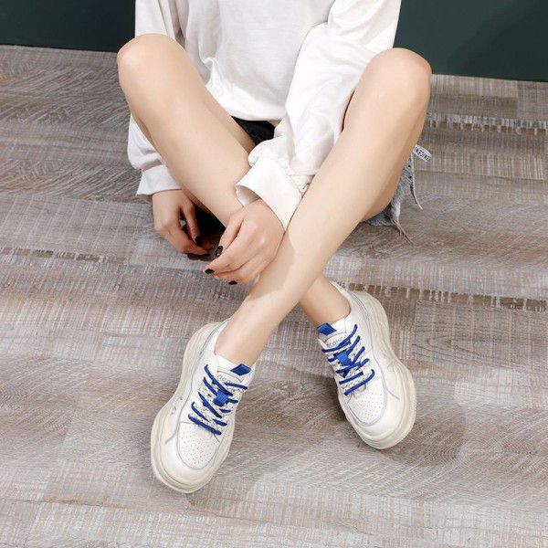 New Women's Shoes Thick Sole Versatile Matsuke Casual Popular White Board Shoes 