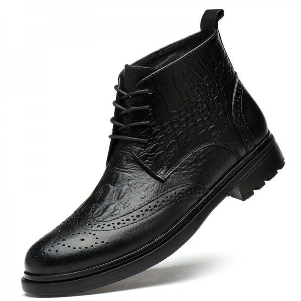 Autumn and Winter New High Top Men's Business Poin...