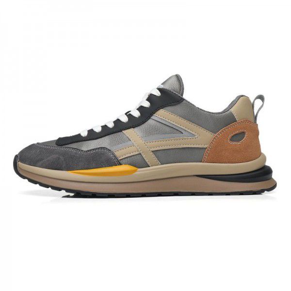 Men's shoes Spring new style shoes Men's casual retro leather Forrest Gump shoes Men's breathable versatile sports trendy shoes 