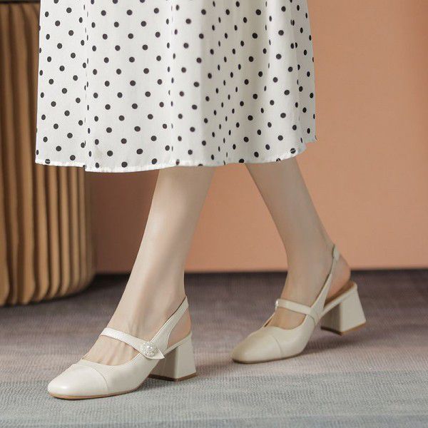Summer girls wear skirts with high heels and sanda...