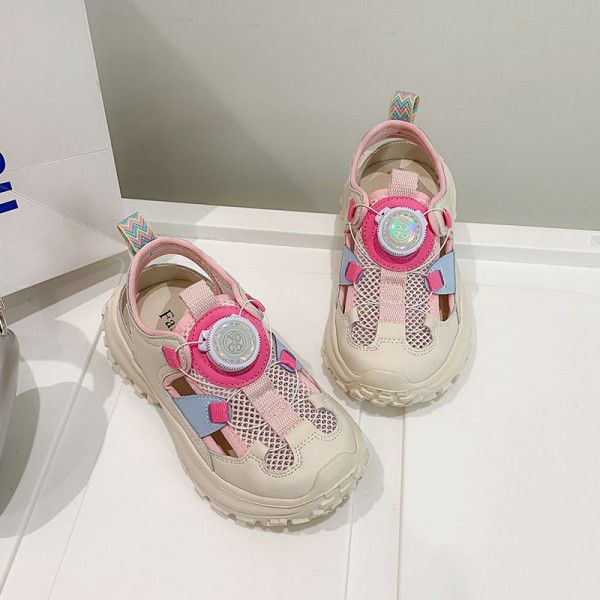 Children's Sports Shoes New Summer Girls' Sandals Boys' Hollow Out Running Shoes 