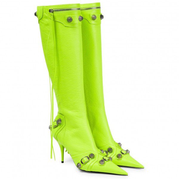 Winter Hot Domestic New Liuding Pointed Head Thin High Heel Long Sleeve Women's Boots 