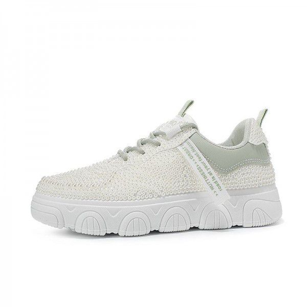 Pearl sports casual small white shoes 