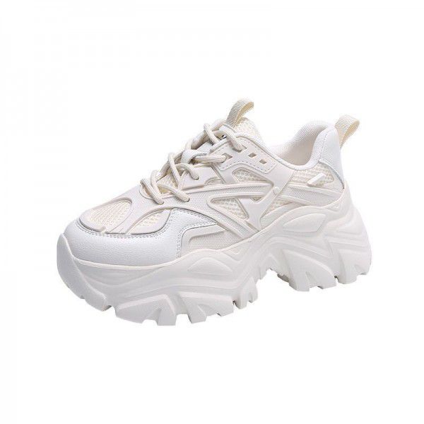 Breathable mesh spring new black versatile casual sports shoes 