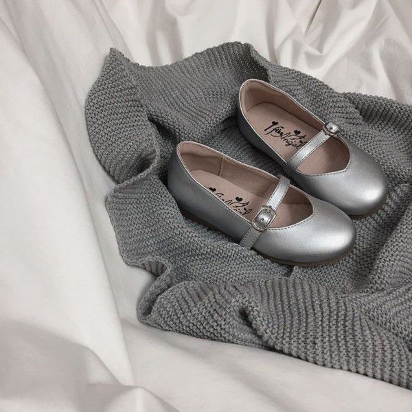 Spring style Korean version angel small leather shoes, fashionable girl soft sole boat shoes, princess single shoes 