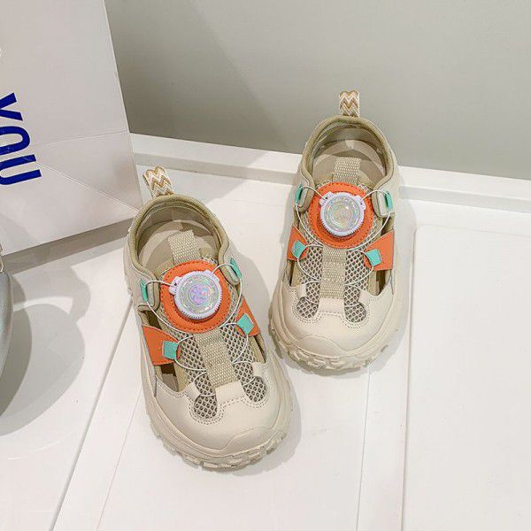 Children's Sports Shoes New Summer Girls' Sandals Boys' Hollow Out Running Shoes 