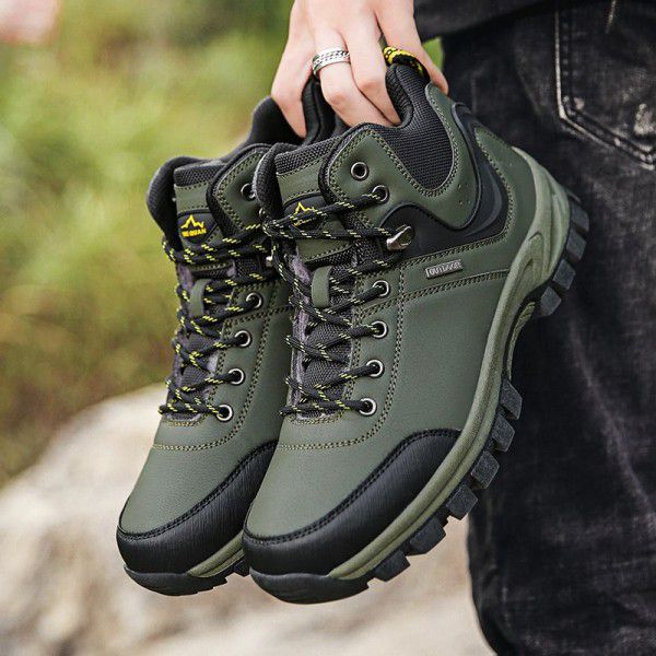 Autumn Oversized Mountaineering Shoes Men's Outdoo...