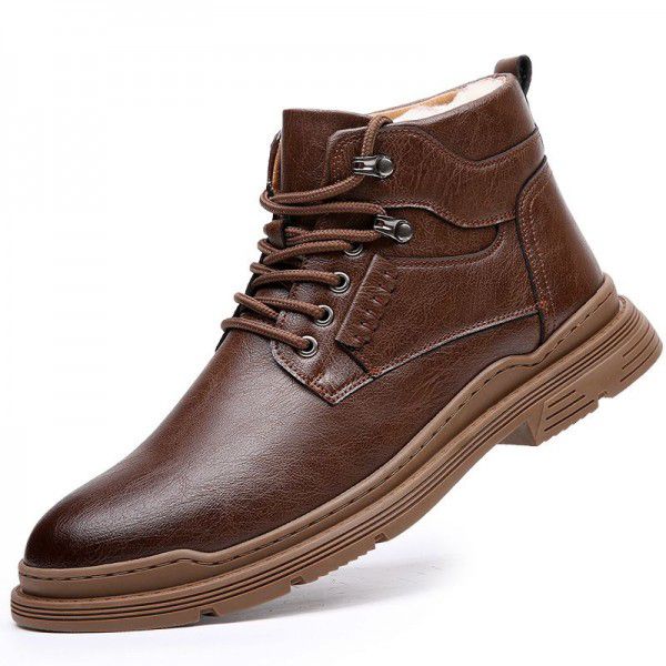 Plush Martin boots, autumn and winter new men's sh...