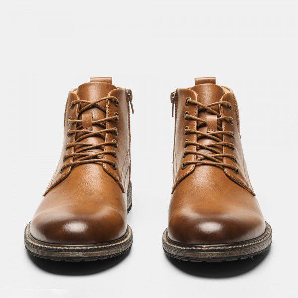 Oversized trendy work clothes with high top Martin boots for men 