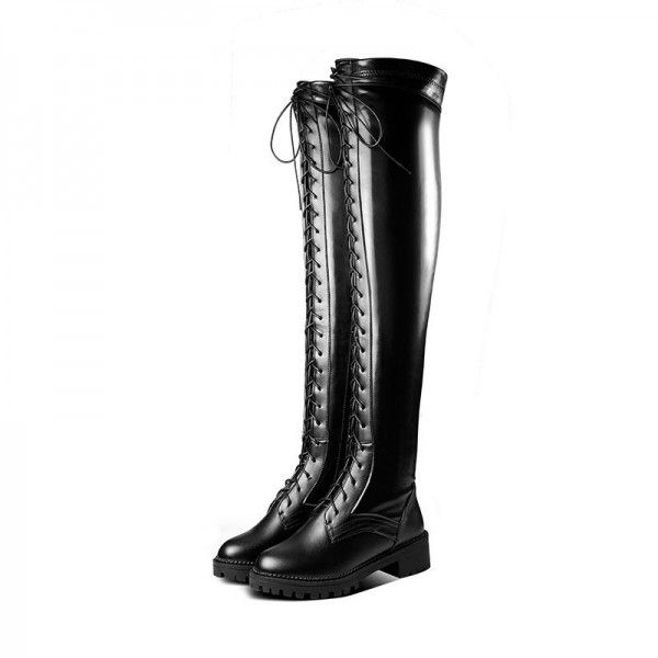 Autumn and Winter Women's Shoe Trend with Square Heels, Mid Heels, and Over Knee Heels 
