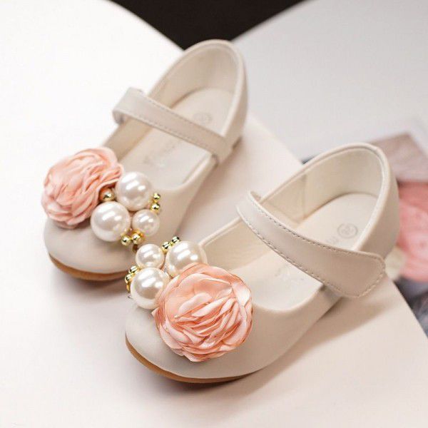 Girls' Princess Shoes Children's Leather Shoes Flo...