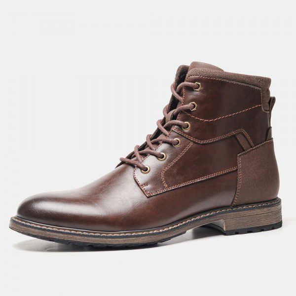 Martin boots men's outdoor work attire retro high top leather boots men's version 