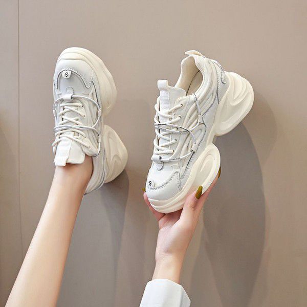 Thick Sole Dad Shoes Women's New Student Versatile...