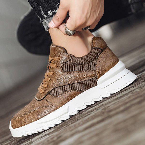 Spring Sports Casual Shoes Men's Shoes Thick Sole Fashion Trend Versatile Men's Board Shoes 