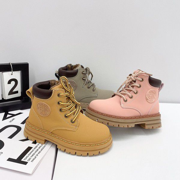 Children's Little Yellow Boots Autumn and Winter N...