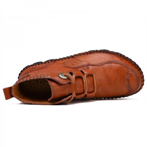 Men's boots, military boots, outdoor boots, Korean version, British trend leather boots, Martin boots, men's shoes, autumn and winter 