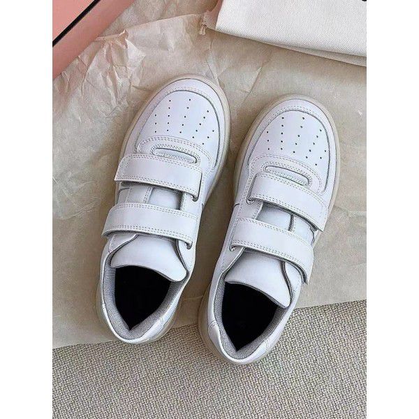 Velcro Small White Shoes Women's Thick Sole Casual Sports Board Shoe Trend 