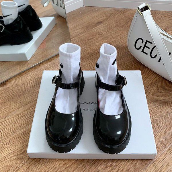 New Mary Jane Women's Shoes Thick Sole JK Uniform Single Shoe Japanese Academy Retro British Style Small Leather Shoes 